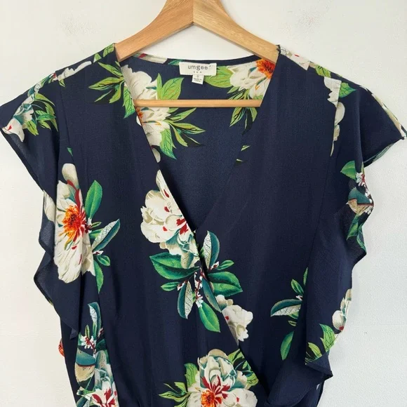 Umgee Black Floral Romper - Picture 9 of 11